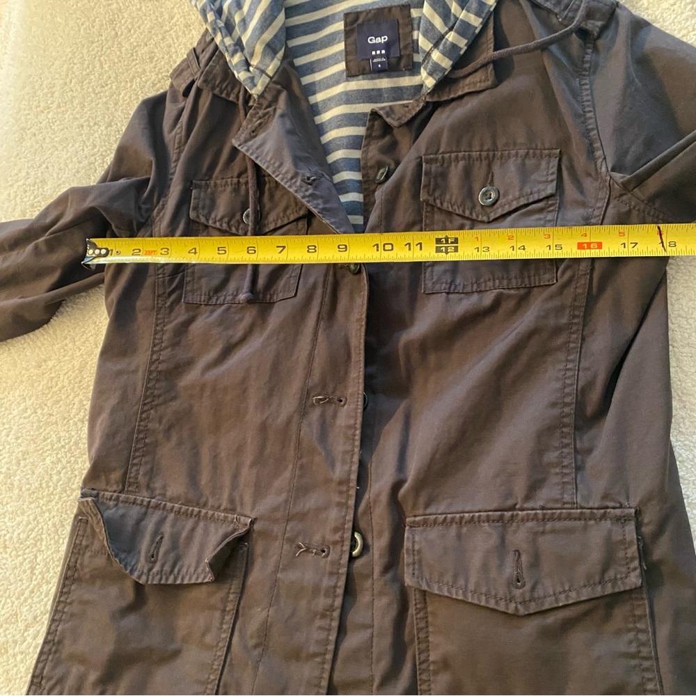 Gap Navy Spring Coat Size Small - image 4